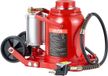 VEVOR Pneumatische Fleskrik, 50 Ton Hefvermogen, Hefbereik 265–410 mm, Lucht-Hydraulische/Handmatige Fleskrik met Pomp voor SUV's, Pick-Up Trucks, Campers, Autoreparatie, Rood