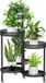 JOENCOST Présentoir à chaussures Moderne Support de plantes Pliable JOENCOST Flexible Étagère à fleurs pour intérieur et extérieur Présentoir à chaussures Noir