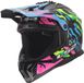 LS2 MX708 Fast II Grotesk Motocrosshelm Blauw/groen Maat M