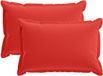 vidaXL Dekenkussen 2 st HOUTEN Rood 50 x 70 cm Polyester