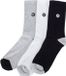Hurley 3 Pack Mens Icon 1/2 Terry Crew Socks - Multicolour