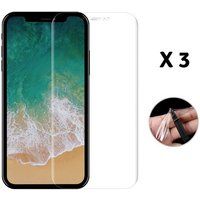 Phonillico® Set van 3 beschermfolies voor Apple iPhone XS - Ultrabestendige antikras Ultradunne plastic schermbeschermer