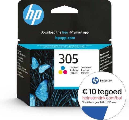 HP 305 - Inktcartridge kleur + Instant Ink tegoed