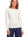 Street One Basic shirt met boothals, gebroken wit, maat 40