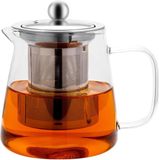 Merkloos Verre Theepot - 950 ml - Vaatwasser Veilig - Inclusief Thee-filter