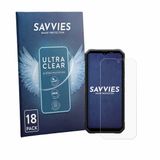 Savvies Screenprotector voor Blackview Fort 2 - Folie Beschermfolie transparant 18 Stuks