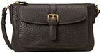 Marc O'Polo Sac bandoulière en cuir Etna Crossbody Bag Burnt Coffee marron foncé