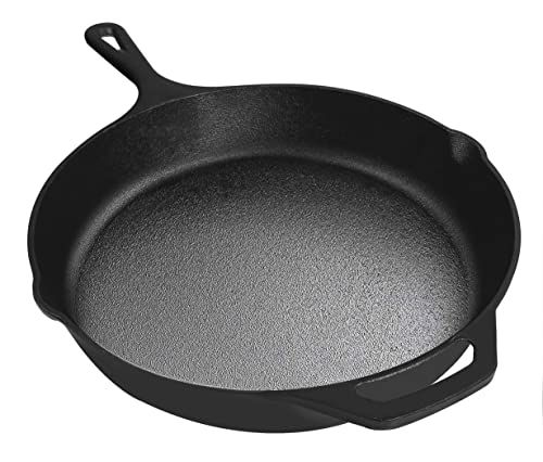 KICHLY Voorgekruide Gietijzeren Koekenpan - 26 cm - Grill Kookgerei