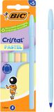 BIC Cristal Pastel Stylo bille - 5 Pièces - 5 Couleurs pastel - Rechargeable Encre bleue - Pointe moyenne