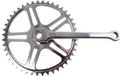 Buzaglo Vinty Crankstel met spie 46T - Chroom