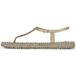 Ilse Jacobsen Cheerful10m Platin Sandalen Dames Beige Maat 37
