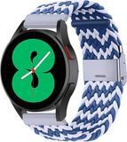 By Qubix Qubix Garmin Forerunner 55 / 245 / 645 - Braided bandje - Blauw / wit