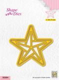 Nellie's Choice sd284 Shape die Nellie Snellen stars origami