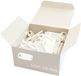 WEDO 262813400 Sleutelhangers om te beschrijven, wit, 100 stuks, met S-haak
