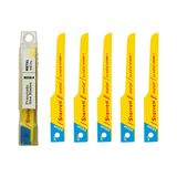 Starrett BS226-5 BI-metaal unieke rechte metalen snijden perslucht deegzaagblad, 0,1 cm dik, 32 TPI, 3-5/20,3 cm lang x 1/5,1 cm breedte (5 stuks)
