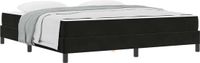 vidaXL Boxspringbed met matras, zwart, 180 x 200 cm, stof