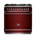 Falcon 900S Range Cooker - Electric Oven & Gas Hob - Cherry Red