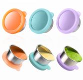 Ibenzoa® Trois Mini Boîtes à Snacks de 50 ml - Bleu