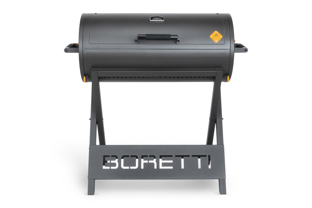 Boretti Barilo 2.0 Charcoal BBQ - Anthracite - 3 Burners - Barrel Design