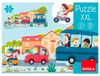 Puzzel XXL voertuigen - Puzzel voor kinderen vanaf 2 jaar - 9 puzzels oplopend in moeilijkheid - Grote kartonnen stukken
