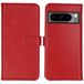 Selencia Google Pixel 8 Pro Hoesje - Echt Lederen Bookcase - Rood - Met Pasjeshouder