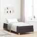 Prolenta Maison Exclusive - Boxspringbed met matras, donkerbruin, 100 x 200 cm, gestoffeerd