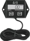Merkloos / Sans marque Shenzhen Haorui Industrial Technology Co., Ltd. Kleine motor urenteller en toerenteller met vervangbare batterij voor scooter, gazontractor en sneeuwscooter