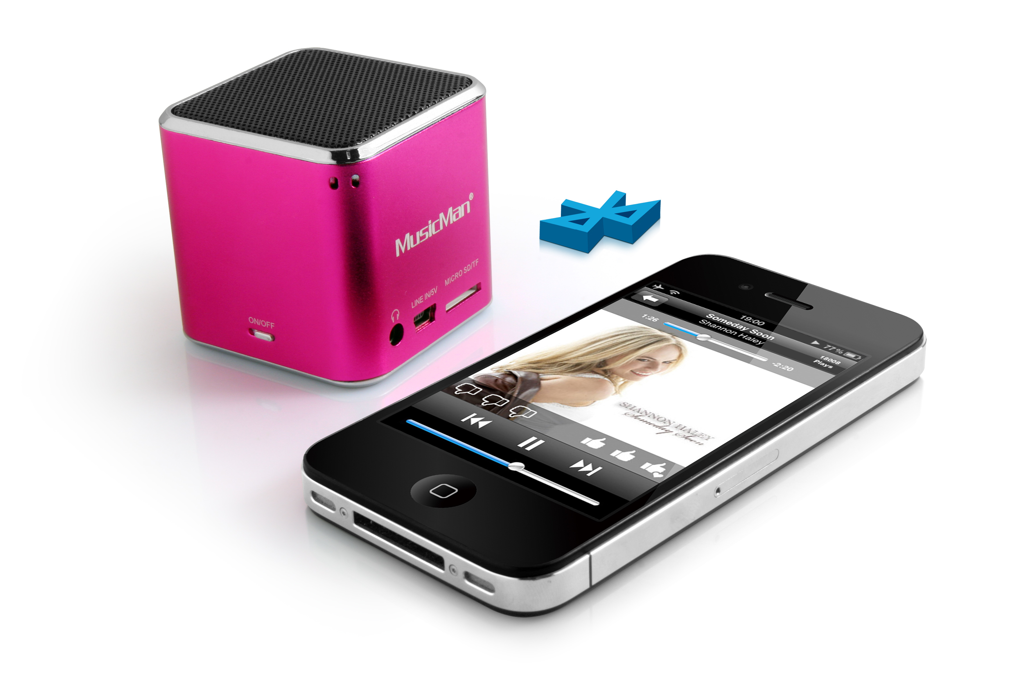 Technaxx Mini Musicman Wireless Soundstation BT-X2 roze
