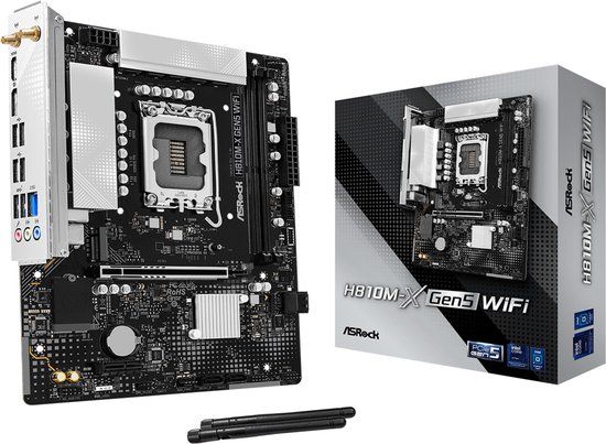Asrock H810M-X Gen5 WiFi Intel H810 LGA 1851 micro ATX