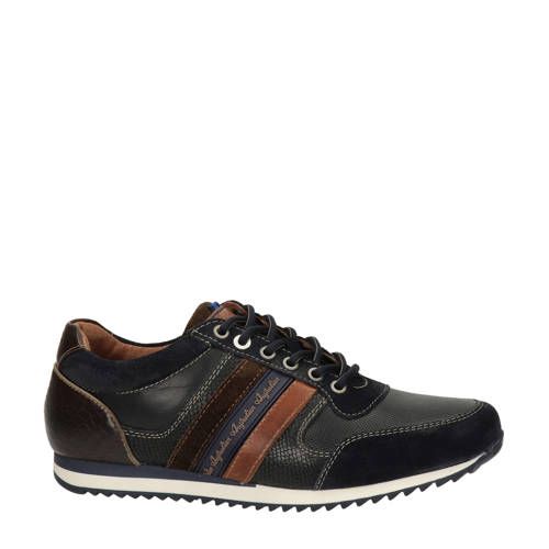 Australian Camaro leren sneakers donkerblauw