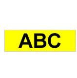 Brother TX-611 Label Tape - 6mm - Black/Yellow