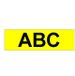 Brother TX-611 Label Tape - 6mm - Black/Yellow
