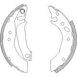 REMSA Bremsbackensatz 4507.00 Hinterachse