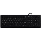 T'nB Medic - Clavier - IP68, médical - rétroéclairé - USB - AZERTY - Français - noir