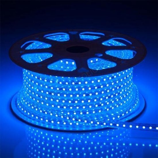 LED Strip 230V - Blauw - 7 meter - IP66