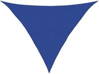 vidaXL Zonnezeil Bleu HDPE Triangulaire 5x5x6 m