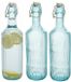 Secret de Gourmet Beugelfles / Weckfles - 3x - blauw glas - luchtdicht - 1 liter