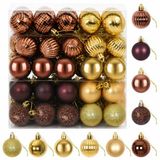 vidaXL - Kerstballenset - 100 stuks - Bruin en goud - 4 cm