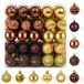 vidaXL - Kerstballenset - 100 stuks - Bruin en goud - 4 cm