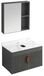 Rea Ensemble de meubles de salle de bain avec plan vasque Marti 60cm Gris