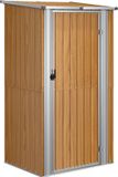 vidaXL Tuinschuur - 118,5x97x209,5 cm - gegalvaniseerd staal - groen