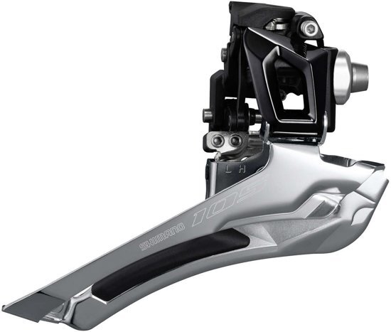 Shimano Voorderailleur 105 Fd-r7000-b 11s Aanlas Zwart/zilver