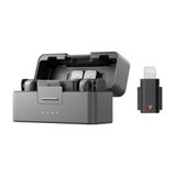 DJI Mic 3 (2 TX + 1 RX + oplaadbox), draadloze microfoon voor iPhone/camera/Android, ultralicht, adaptieve versterkingsregeling voor een evenwichtig volume, 28 uur gebruik, vlog