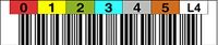 LTO LTO 4 Label horizontaal nummercirkel 000300-000399 Cijfercirkel: 000500-000599.