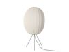 Knit-Wit 65 Lampadaire Haut Ovale Moyen Pearl White
