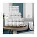 FAIRWAYUK 8-delige handdoeken balenset voor badkamer, ultrazachte premium kwaliteit waterabsorberende handdoek cadeausets, 100% Egyptisch katoen, 4x gezicht 2x hand 2x badhanddoeken, wit