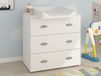 Miamo Commode met luierplank MIAMO 3 lades wit