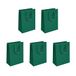 SIGEL GT501/5 middelgrote papieren geschenkzakjes - opaalgroen mat - 23 x 17 cm - 5-delige set