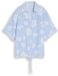Tom Tailor Oversized blouse met bloemenpatroon - Maat 46 - blue flower dobby