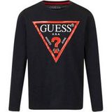 GUESS Shirt rood / zwart / wit